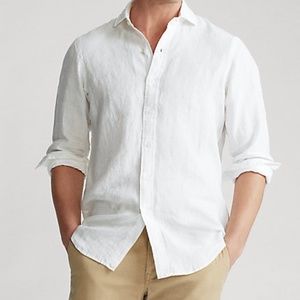 Polo by Ralph Lauren White Casual Button Down Shirt
